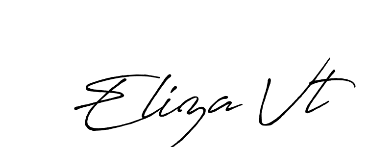 if you are searching for the best signature style for your name Eliza Vt. so please give up your signature search. here we have designed multiple signature styles  using Antro_Vectra_Bolder. Eliza Vt signature style 7 images and pictures png