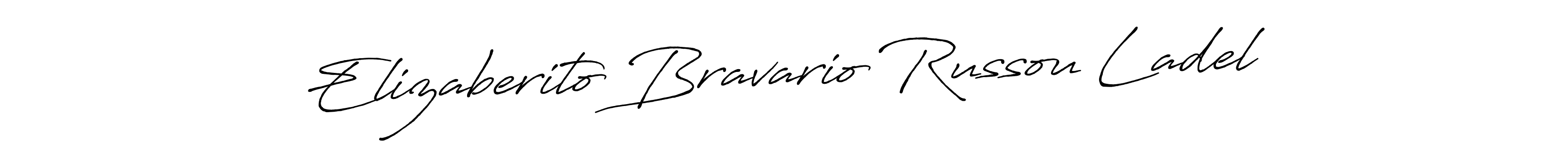 Design your own signature with our free online signature maker. With this signature software, you can create a handwritten (Antro_Vectra_Bolder) signature for name Elizaberito Bravario Russou Ladel. Elizaberito Bravario Russou Ladel signature style 7 images and pictures png