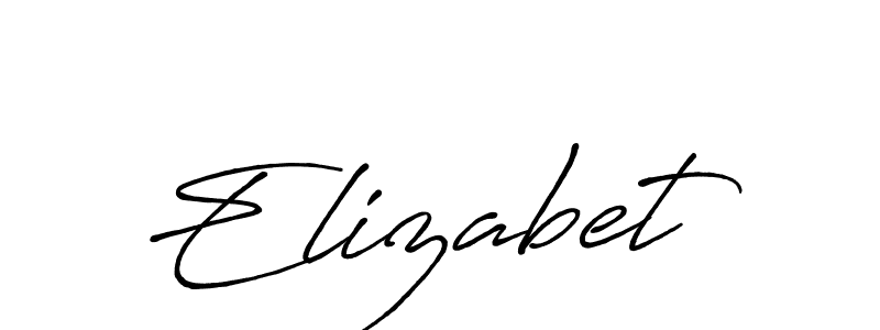 Make a beautiful signature design for name Elizabet. Use this online signature maker to create a handwritten signature for free. Elizabet signature style 7 images and pictures png