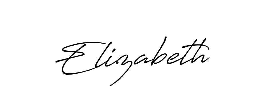 Elizabeth stylish signature style. Best Handwritten Sign (Antro_Vectra_Bolder) for my name. Handwritten Signature Collection Ideas for my name Elizabeth. Elizabeth signature style 7 images and pictures png