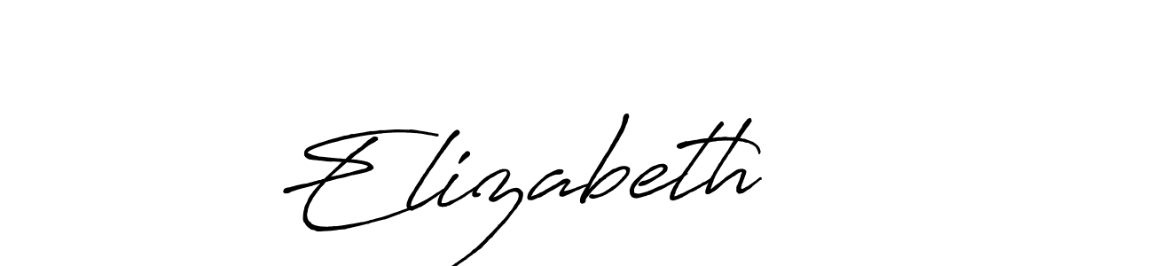 Make a beautiful signature design for name Elizabeth    . With this signature (Antro_Vectra_Bolder) style, you can create a handwritten signature for free. Elizabeth     signature style 7 images and pictures png