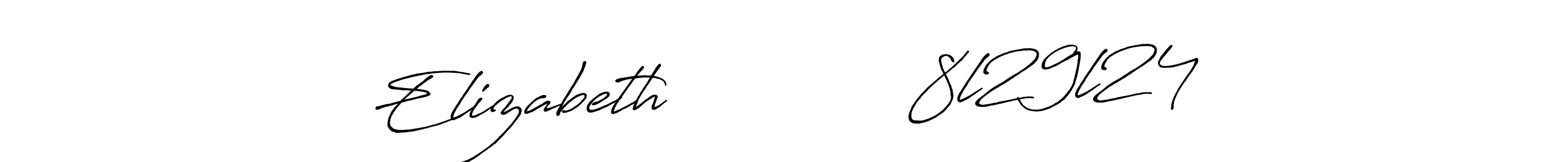 How to Draw Elizabeth             8l29l24 signature style? Antro_Vectra_Bolder is a latest design signature styles for name Elizabeth             8l29l24. Elizabeth             8l29l24 signature style 7 images and pictures png