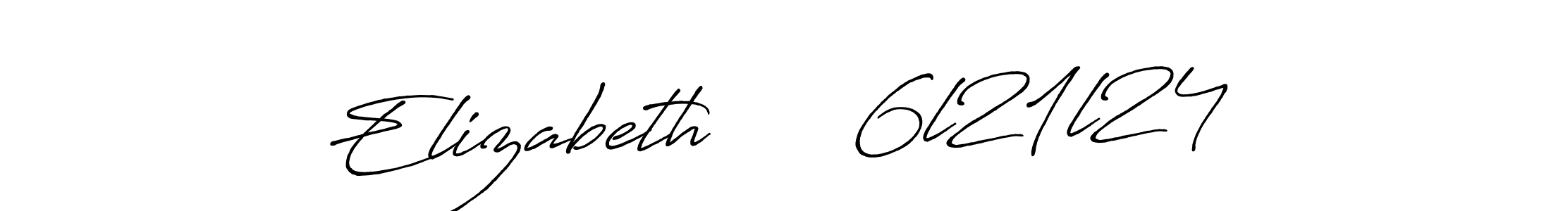 Design your own signature with our free online signature maker. With this signature software, you can create a handwritten (Antro_Vectra_Bolder) signature for name Elizabeth      6l21l24. Elizabeth      6l21l24 signature style 7 images and pictures png