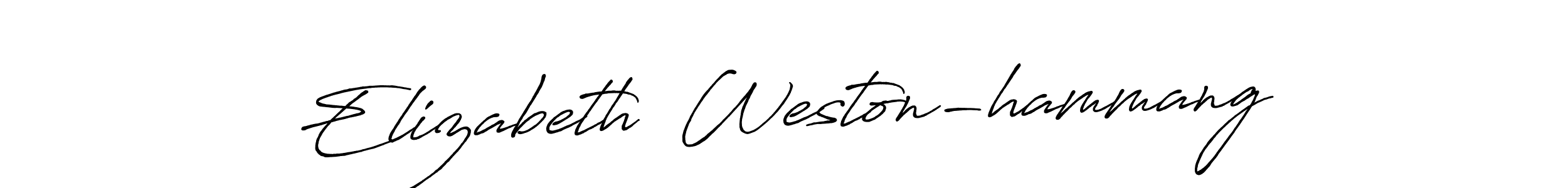 See photos of Elizabeth  Weston-hammang official signature by Spectra . Check more albums & portfolios. Read reviews & check more about Antro_Vectra_Bolder font. Elizabeth  Weston-hammang signature style 7 images and pictures png