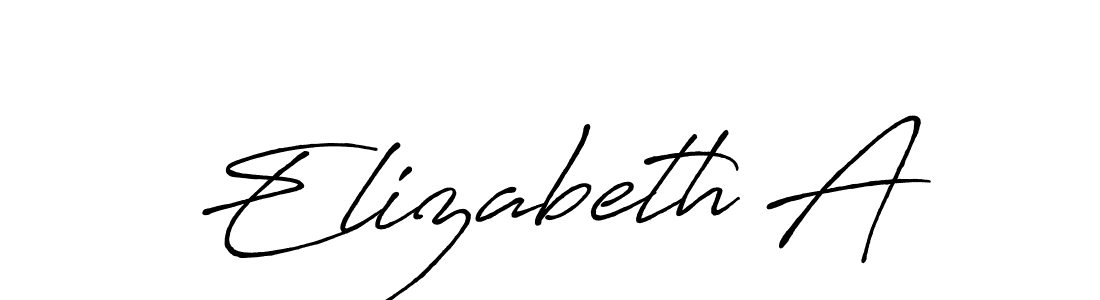 Once you've used our free online signature maker to create your best signature Antro_Vectra_Bolder style, it's time to enjoy all of the benefits that Elizabeth A name signing documents. Elizabeth A signature style 7 images and pictures png