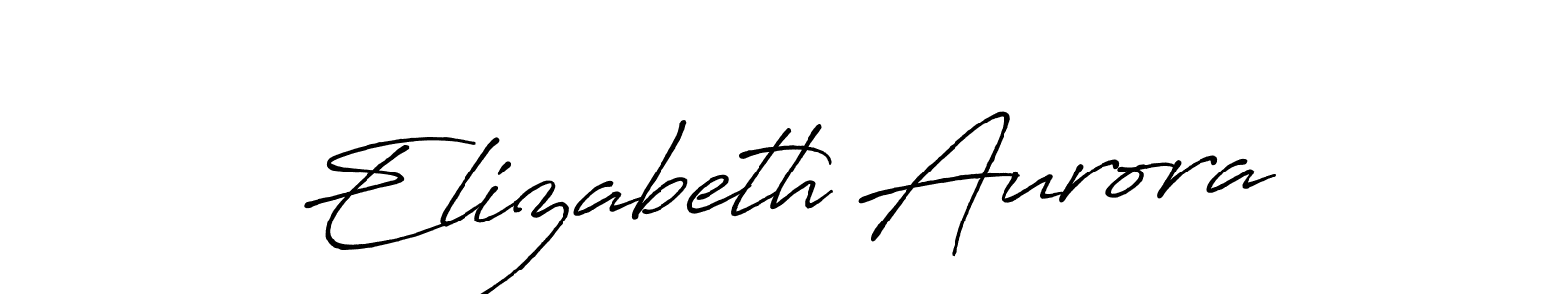 Design your own signature with our free online signature maker. With this signature software, you can create a handwritten (Antro_Vectra_Bolder) signature for name Elizabeth Aurora. Elizabeth Aurora signature style 7 images and pictures png