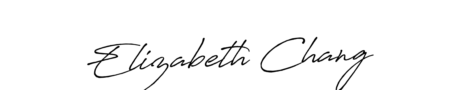 How to Draw Elizabeth Chang signature style? Antro_Vectra_Bolder is a latest design signature styles for name Elizabeth Chang. Elizabeth Chang signature style 7 images and pictures png