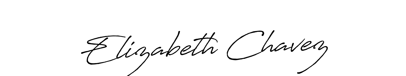 Make a beautiful signature design for name Elizabeth Chavez. With this signature (Antro_Vectra_Bolder) style, you can create a handwritten signature for free. Elizabeth Chavez signature style 7 images and pictures png