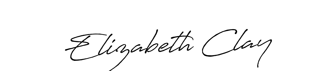 How to Draw Elizabeth Clay signature style? Antro_Vectra_Bolder is a latest design signature styles for name Elizabeth Clay. Elizabeth Clay signature style 7 images and pictures png