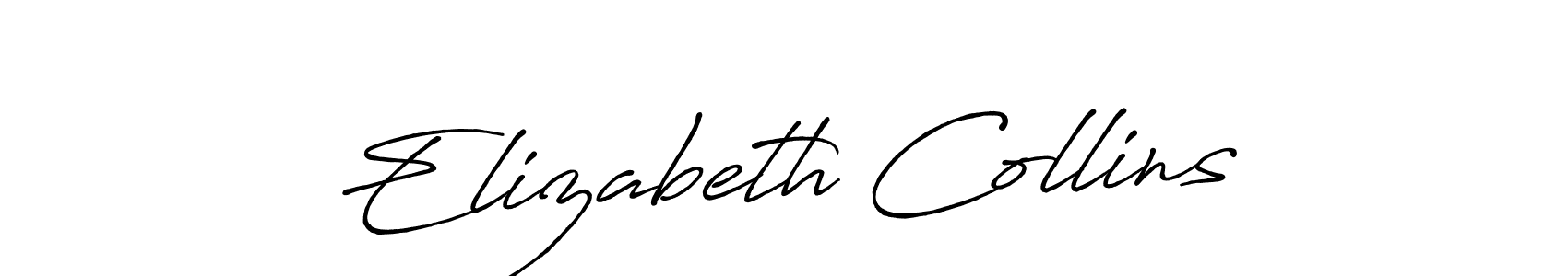Design your own signature with our free online signature maker. With this signature software, you can create a handwritten (Antro_Vectra_Bolder) signature for name Elizabeth Collins. Elizabeth Collins signature style 7 images and pictures png