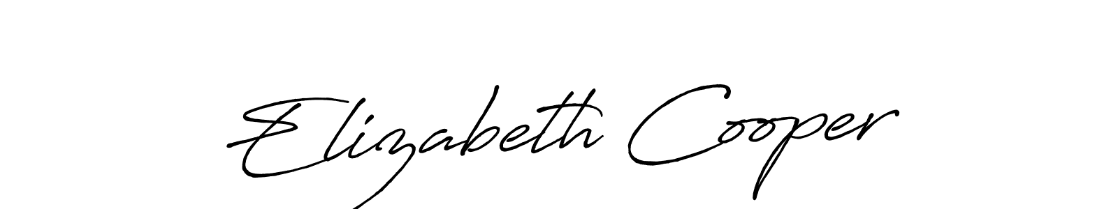 Make a beautiful signature design for name Elizabeth Cooper. With this signature (Antro_Vectra_Bolder) style, you can create a handwritten signature for free. Elizabeth Cooper signature style 7 images and pictures png