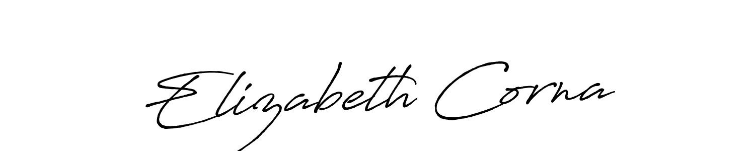 How to make Elizabeth Corna signature? Antro_Vectra_Bolder is a professional autograph style. Create handwritten signature for Elizabeth Corna name. Elizabeth Corna signature style 7 images and pictures png