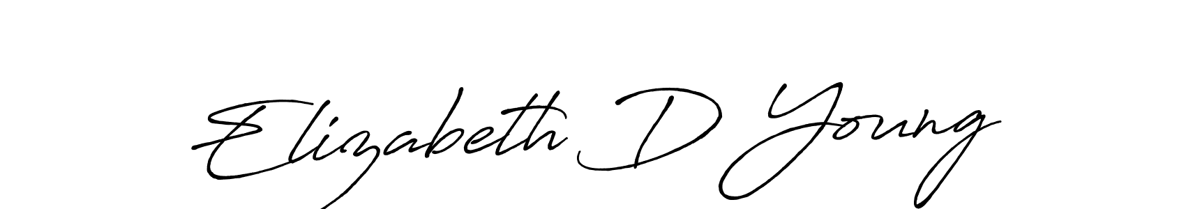 Make a beautiful signature design for name Elizabeth D Young. Use this online signature maker to create a handwritten signature for free. Elizabeth D Young signature style 7 images and pictures png