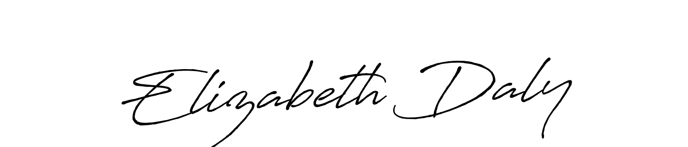 Antro_Vectra_Bolder is a professional signature style that is perfect for those who want to add a touch of class to their signature. It is also a great choice for those who want to make their signature more unique. Get Elizabeth Daly name to fancy signature for free. Elizabeth Daly signature style 7 images and pictures png
