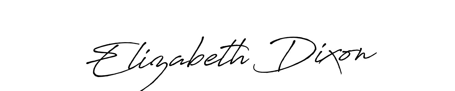 Use a signature maker to create a handwritten signature online. With this signature software, you can design (Antro_Vectra_Bolder) your own signature for name Elizabeth Dixon. Elizabeth Dixon signature style 7 images and pictures png