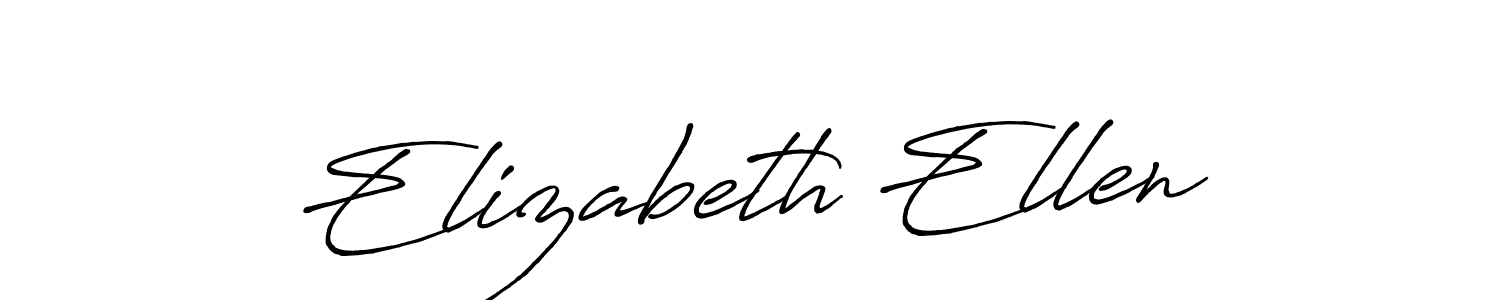 Make a beautiful signature design for name Elizabeth Ellen. With this signature (Antro_Vectra_Bolder) style, you can create a handwritten signature for free. Elizabeth Ellen signature style 7 images and pictures png