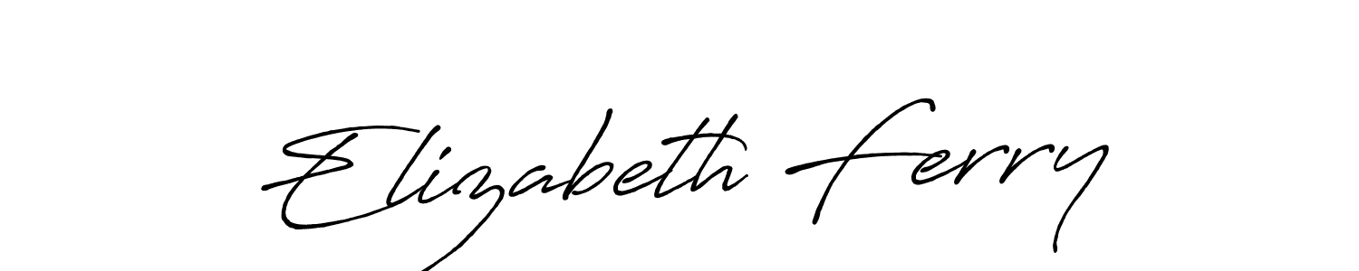Once you've used our free online signature maker to create your best signature Antro_Vectra_Bolder style, it's time to enjoy all of the benefits that Elizabeth Ferry name signing documents. Elizabeth Ferry signature style 7 images and pictures png