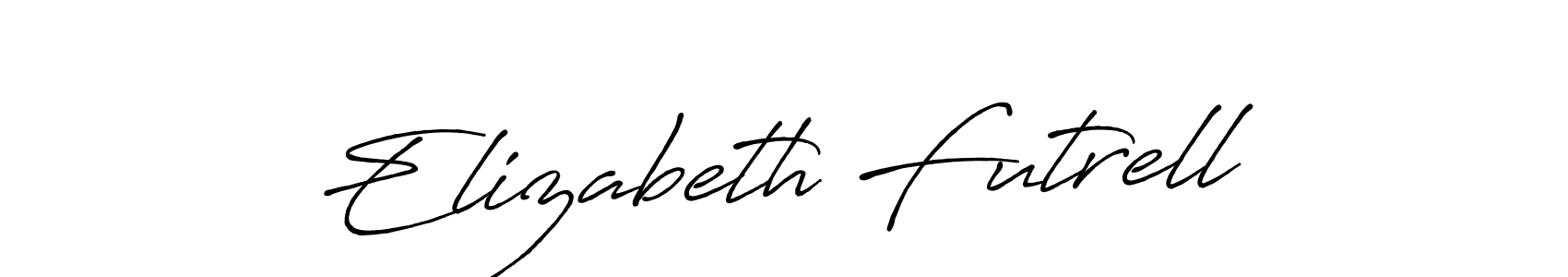 if you are searching for the best signature style for your name Elizabeth Futrell. so please give up your signature search. here we have designed multiple signature styles  using Antro_Vectra_Bolder. Elizabeth Futrell signature style 7 images and pictures png