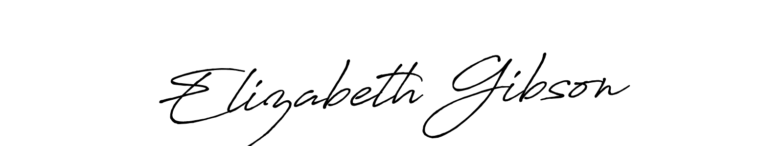 Elizabeth Gibson stylish signature style. Best Handwritten Sign (Antro_Vectra_Bolder) for my name. Handwritten Signature Collection Ideas for my name Elizabeth Gibson. Elizabeth Gibson signature style 7 images and pictures png