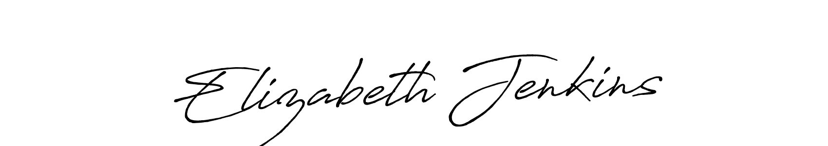 Elizabeth Jenkins stylish signature style. Best Handwritten Sign (Antro_Vectra_Bolder) for my name. Handwritten Signature Collection Ideas for my name Elizabeth Jenkins. Elizabeth Jenkins signature style 7 images and pictures png