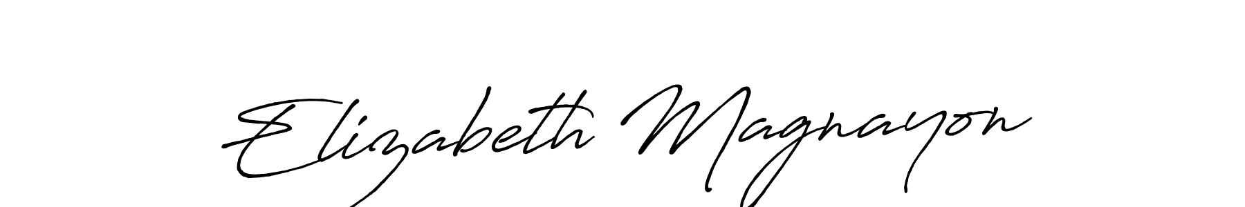 How to make Elizabeth Magnayon signature? Antro_Vectra_Bolder is a professional autograph style. Create handwritten signature for Elizabeth Magnayon name. Elizabeth Magnayon signature style 7 images and pictures png