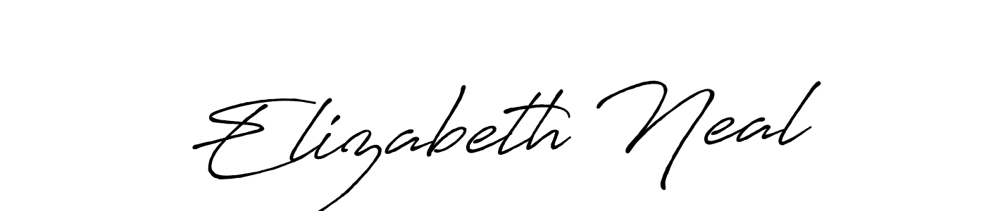 Also we have Elizabeth Neal name is the best signature style. Create professional handwritten signature collection using Antro_Vectra_Bolder autograph style. Elizabeth Neal signature style 7 images and pictures png