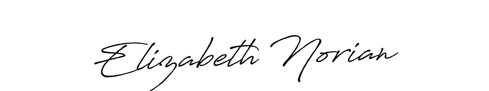 Elizabeth Norian stylish signature style. Best Handwritten Sign (Antro_Vectra_Bolder) for my name. Handwritten Signature Collection Ideas for my name Elizabeth Norian. Elizabeth Norian signature style 7 images and pictures png