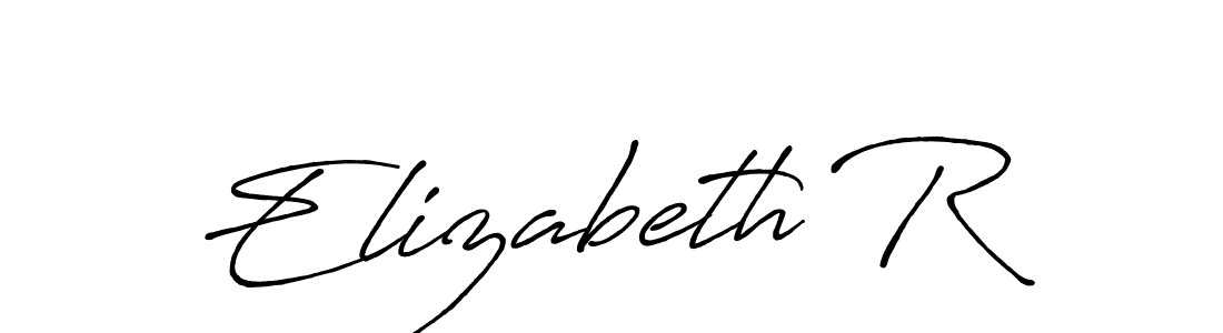 Make a beautiful signature design for name Elizabeth R. Use this online signature maker to create a handwritten signature for free. Elizabeth R signature style 7 images and pictures png