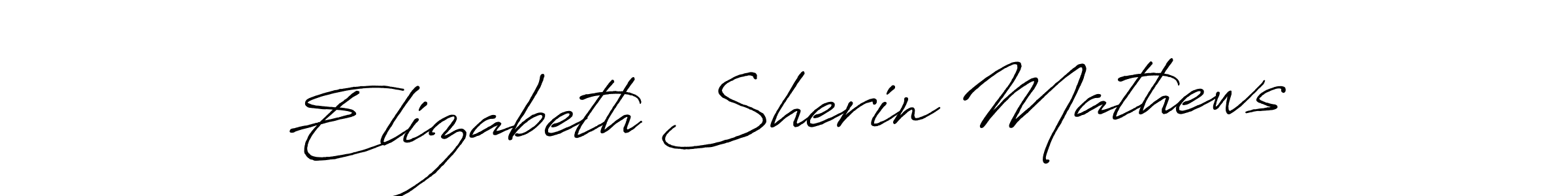 Use a signature maker to create a handwritten signature online. With this signature software, you can design (Antro_Vectra_Bolder) your own signature for name Elizabeth Sherin Mathews. Elizabeth Sherin Mathews signature style 7 images and pictures png