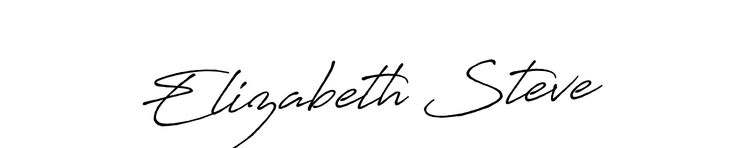 It looks lik you need a new signature style for name Elizabeth Steve. Design unique handwritten (Antro_Vectra_Bolder) signature with our free signature maker in just a few clicks. Elizabeth Steve signature style 7 images and pictures png