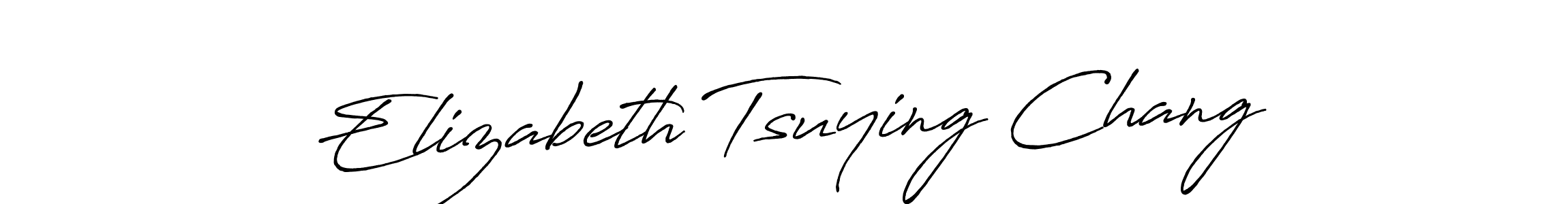 Design your own signature with our free online signature maker. With this signature software, you can create a handwritten (Antro_Vectra_Bolder) signature for name Elizabeth Tsuying Chang. Elizabeth Tsuying Chang signature style 7 images and pictures png