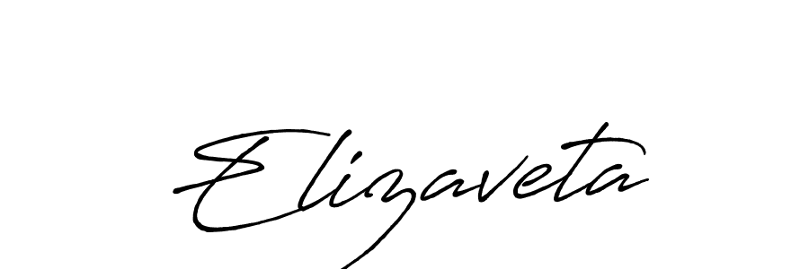 It looks lik you need a new signature style for name Elizaveta. Design unique handwritten (Antro_Vectra_Bolder) signature with our free signature maker in just a few clicks. Elizaveta signature style 7 images and pictures png