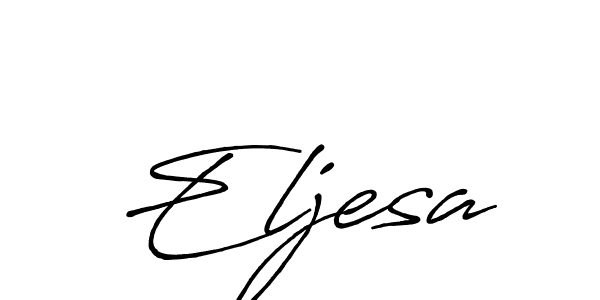 Make a beautiful signature design for name Eljesa. With this signature (Antro_Vectra_Bolder) style, you can create a handwritten signature for free. Eljesa signature style 7 images and pictures png