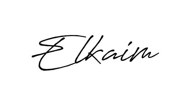 How to make Elkaim name signature. Use Antro_Vectra_Bolder style for creating short signs online. This is the latest handwritten sign. Elkaim signature style 7 images and pictures png