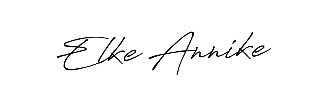 if you are searching for the best signature style for your name Elke Annike. so please give up your signature search. here we have designed multiple signature styles  using Antro_Vectra_Bolder. Elke Annike signature style 7 images and pictures png