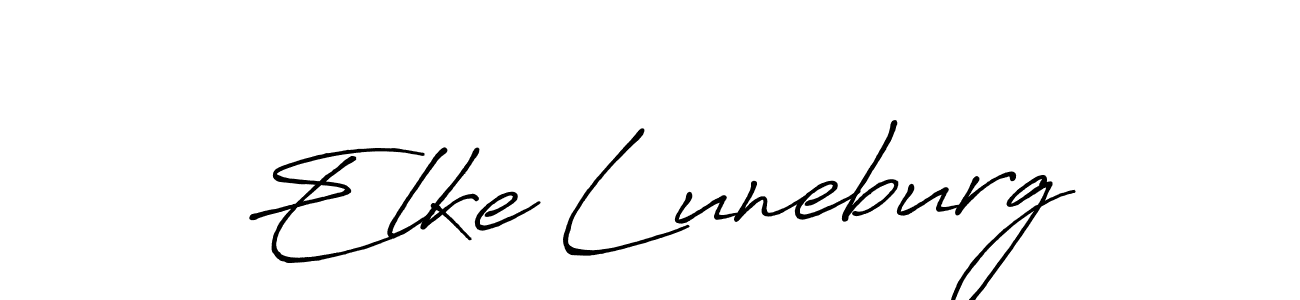 Also we have Elke Luneburg name is the best signature style. Create professional handwritten signature collection using Antro_Vectra_Bolder autograph style. Elke Luneburg signature style 7 images and pictures png