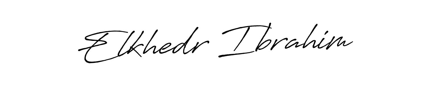 Elkhedr Ibrahim stylish signature style. Best Handwritten Sign (Antro_Vectra_Bolder) for my name. Handwritten Signature Collection Ideas for my name Elkhedr Ibrahim. Elkhedr Ibrahim signature style 7 images and pictures png