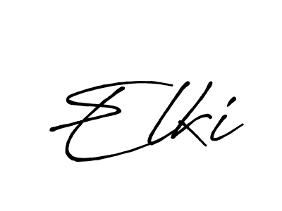 Also You can easily find your signature by using the search form. We will create Elki name handwritten signature images for you free of cost using Antro_Vectra_Bolder sign style. Elki signature style 7 images and pictures png