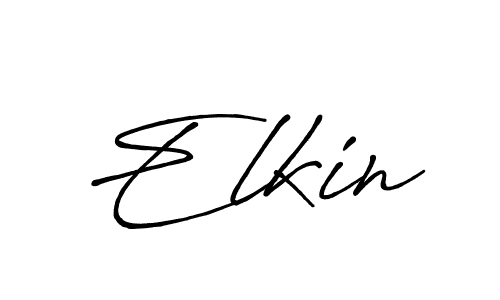 Also we have Elkin name is the best signature style. Create professional handwritten signature collection using Antro_Vectra_Bolder autograph style. Elkin signature style 7 images and pictures png