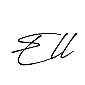Also we have Ell name is the best signature style. Create professional handwritten signature collection using Antro_Vectra_Bolder autograph style. Ell signature style 7 images and pictures png