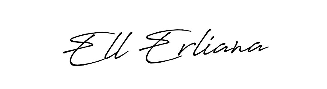 Once you've used our free online signature maker to create your best signature Antro_Vectra_Bolder style, it's time to enjoy all of the benefits that Ell Erliana name signing documents. Ell Erliana signature style 7 images and pictures png