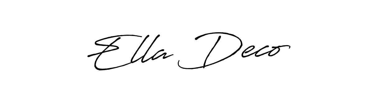 Similarly Antro_Vectra_Bolder is the best handwritten signature design. Signature creator online .You can use it as an online autograph creator for name Ella Deco♡. Ella Deco♡ signature style 7 images and pictures png