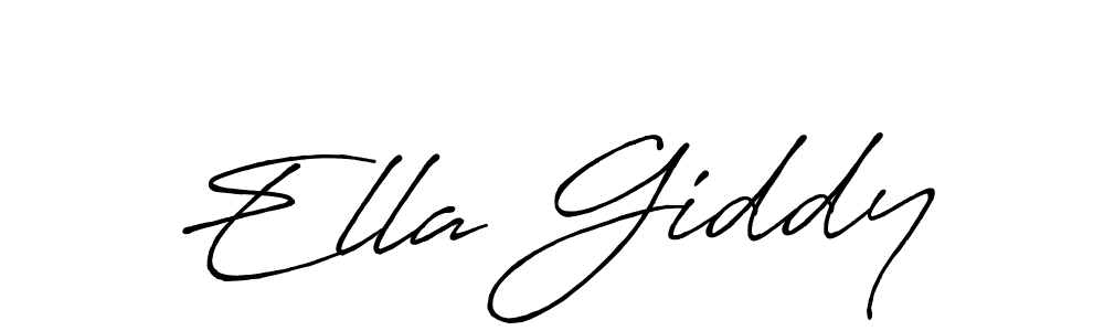 Make a beautiful signature design for name Ella Giddy. With this signature (Antro_Vectra_Bolder) style, you can create a handwritten signature for free. Ella Giddy signature style 7 images and pictures png