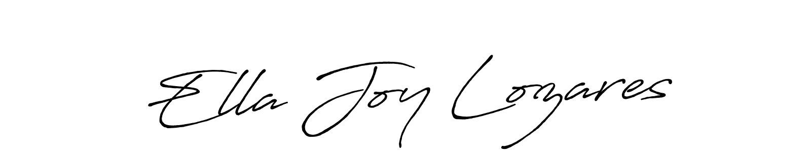 How to make Ella Joy Lozares signature? Antro_Vectra_Bolder is a professional autograph style. Create handwritten signature for Ella Joy Lozares name. Ella Joy Lozares signature style 7 images and pictures png