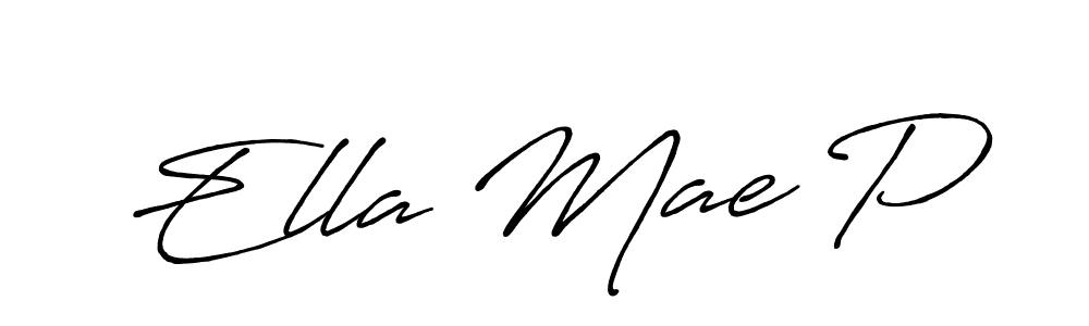 It looks lik you need a new signature style for name Ella Mae P. Design unique handwritten (Antro_Vectra_Bolder) signature with our free signature maker in just a few clicks. Ella Mae P signature style 7 images and pictures png