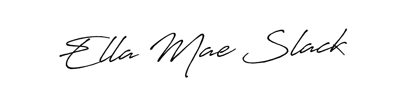 Similarly Antro_Vectra_Bolder is the best handwritten signature design. Signature creator online .You can use it as an online autograph creator for name Ella Mae Slack. Ella Mae Slack signature style 7 images and pictures png