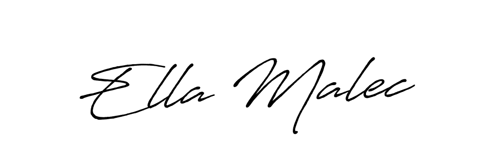 if you are searching for the best signature style for your name Ella Malec. so please give up your signature search. here we have designed multiple signature styles  using Antro_Vectra_Bolder. Ella Malec signature style 7 images and pictures png