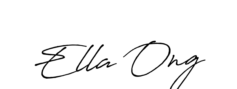 Antro_Vectra_Bolder is a professional signature style that is perfect for those who want to add a touch of class to their signature. It is also a great choice for those who want to make their signature more unique. Get Ella Ong name to fancy signature for free. Ella Ong signature style 7 images and pictures png