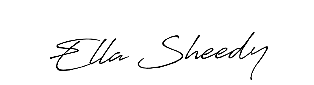 Make a beautiful signature design for name Ella Sheedy. With this signature (Antro_Vectra_Bolder) style, you can create a handwritten signature for free. Ella Sheedy signature style 7 images and pictures png