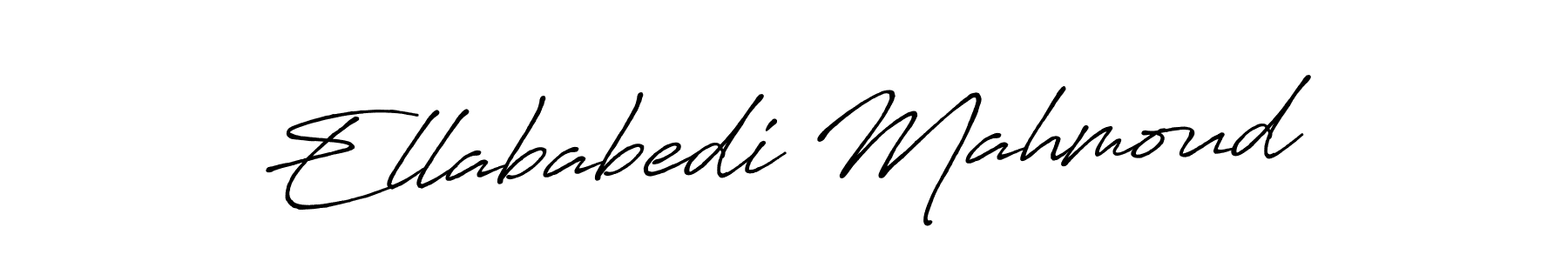 Ellababedi Mahmoud stylish signature style. Best Handwritten Sign (Antro_Vectra_Bolder) for my name. Handwritten Signature Collection Ideas for my name Ellababedi Mahmoud. Ellababedi Mahmoud signature style 7 images and pictures png
